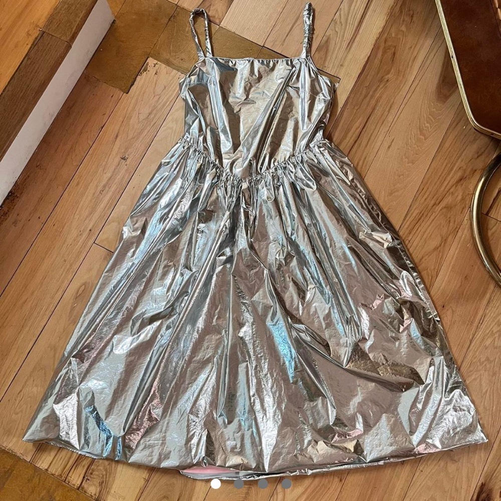 Sandy Liang: Nabo Metallic Dress